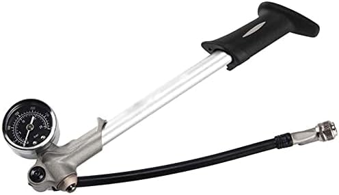 Portable Aluminum Alloy Bicycle Floor Pump with Pressure Gauge