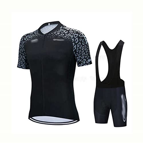 HBJWOV Cycling Jersey Set Men Cycling Set Racing Bicycle Clothing Suit Breathable Mountain Bike Clothes Sportwears