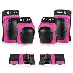 Banzk 6-in-1 Knee, Elbow & Wrist Protective Gear Set