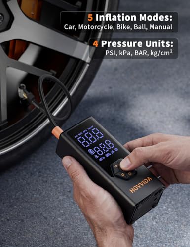 HOVVIDA 150 PSI Portable Tire Inflator with Digital Gauge