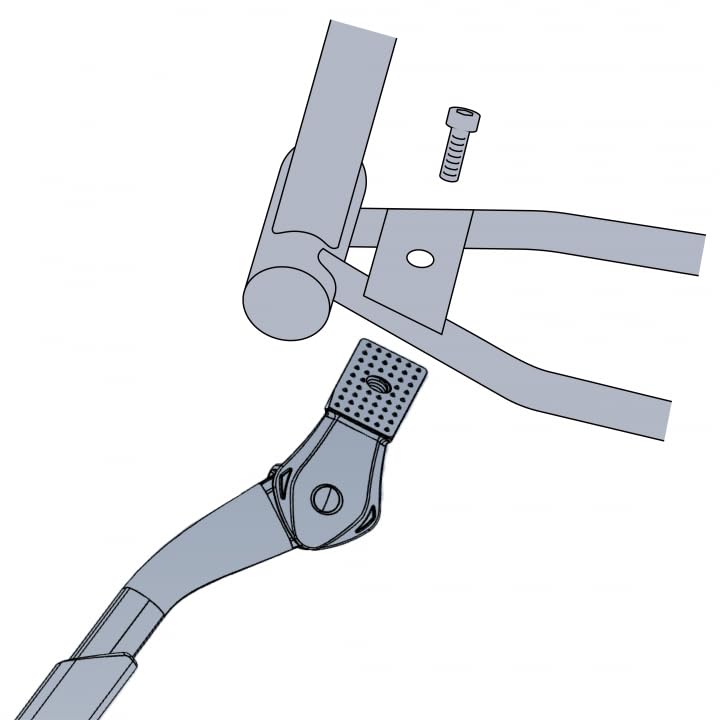 BV Adjustable Rear Bike Kickstand for 24–29 Inch Bicycles