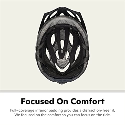Schwinn Thrasher Helmet for Adults, Size 58-62 cm for Riders Ages 14+, Microshell, Adjustable Dial & Straps, Interior Padding, Air Vents, Visor, Adult Bike Helmet