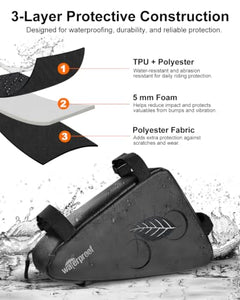 NDakter Water-Resistant Triangle Bike Frame Storage Bag