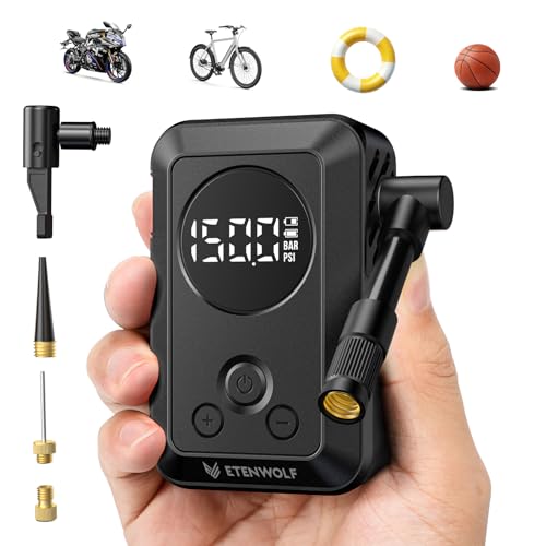 ETENWOLF S0 Mini Bicycle Pump with Pressure Gauge