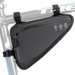 WOTOW 2L Water-Resistant Reflective Triangle Bike Frame Bag