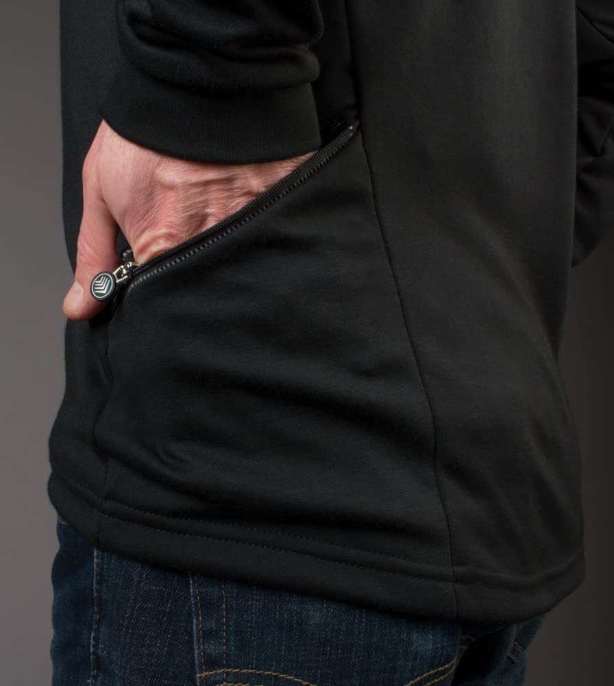AERO|TECH|DESIGNS | Men's Long Sleeve Merino Wool Jersey | High Collar Performance Wool Blend Pullover | Made in USA