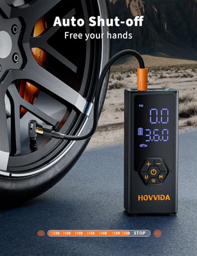 HOVVIDA 150 PSI Portable Tire Inflator with Digital Gauge