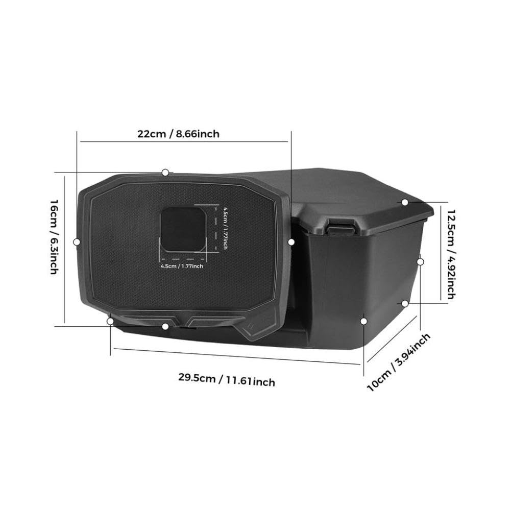 LINGYUE Magnetic Rotating Phone & Tablet Mount with Storage Box