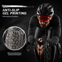 HTZPLOO Anti-Slip Padded Half-Finger Cycling Gloves