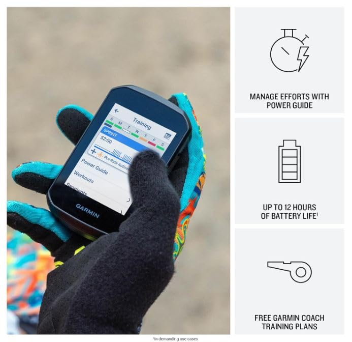 Garmin Edge 550 GPS Bike Computer with Case & Power Bank