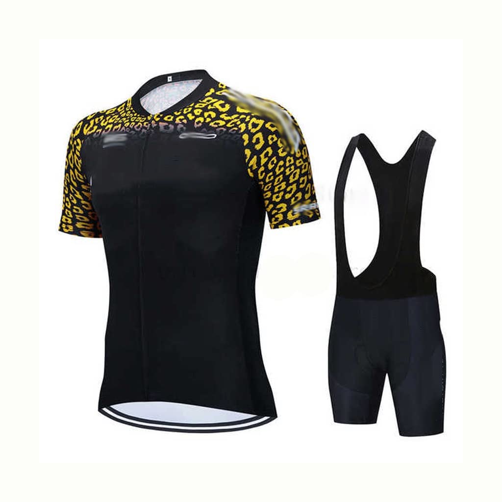 HBJWOV Cycling Jersey Set Men Cycling Set Racing Bicycle Clothing Suit Breathable Mountain Bike Clothes Sportwears