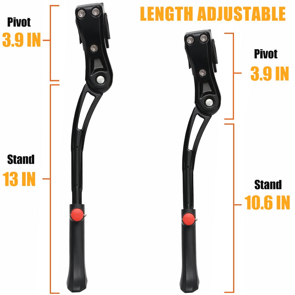 TOPCABIN Adjustable Aluminum Bike Kickstand for 22–28" Bikes