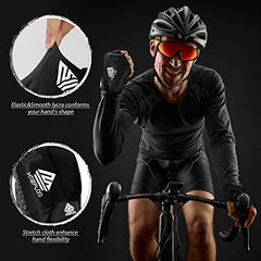 HTZPLOO Anti-Slip Padded Half-Finger Cycling Gloves