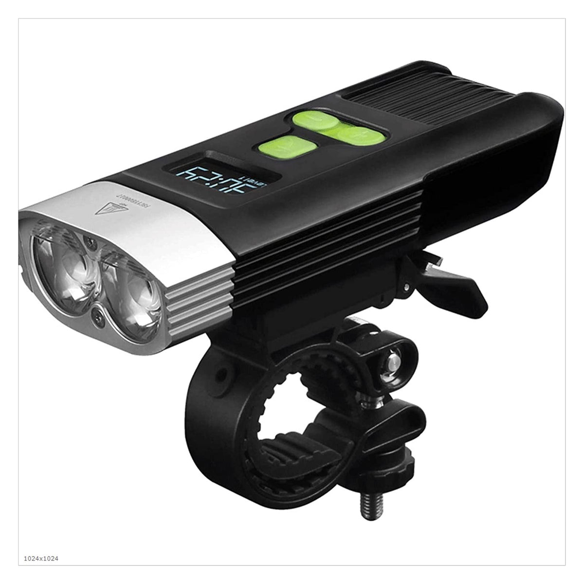 Bicycle Lights USB Rechargeable, Bicycle Front Headlight,5 Light Modes,Waterproof,LED Digital Display Bike Light for All Bicycles