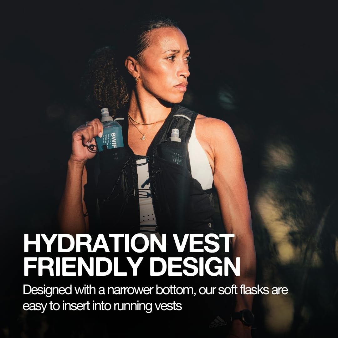 SWIFTER 2-Pack 250ml Collapsible Running Hydration Flasks