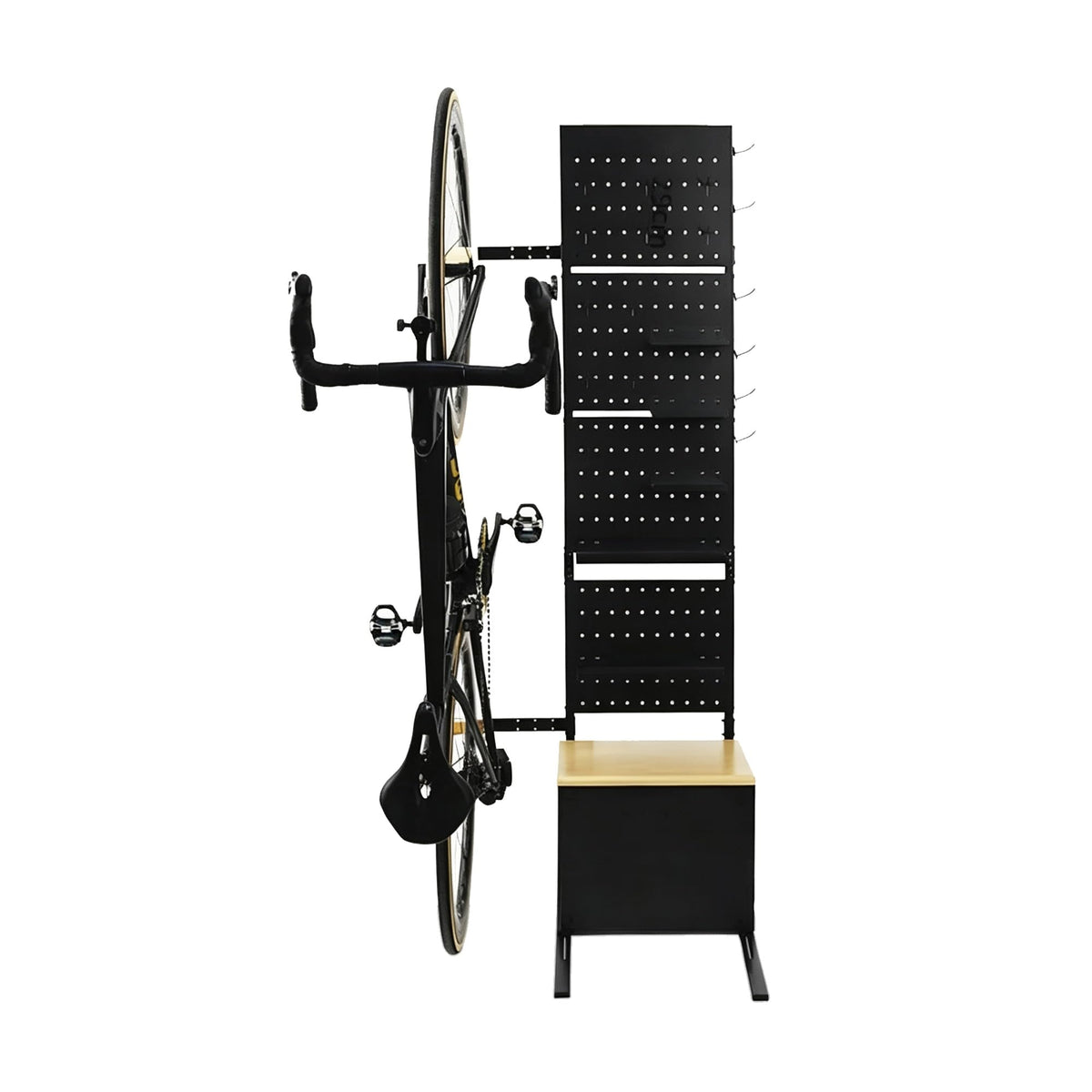 4-in-1 Space-Saving Indoor Upright Bicycle Storage Rack