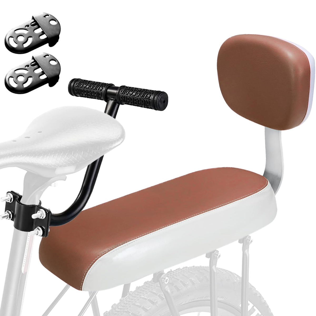 TOPCABIN Padded Rear Bike Rack Seat Cushion for Passengers