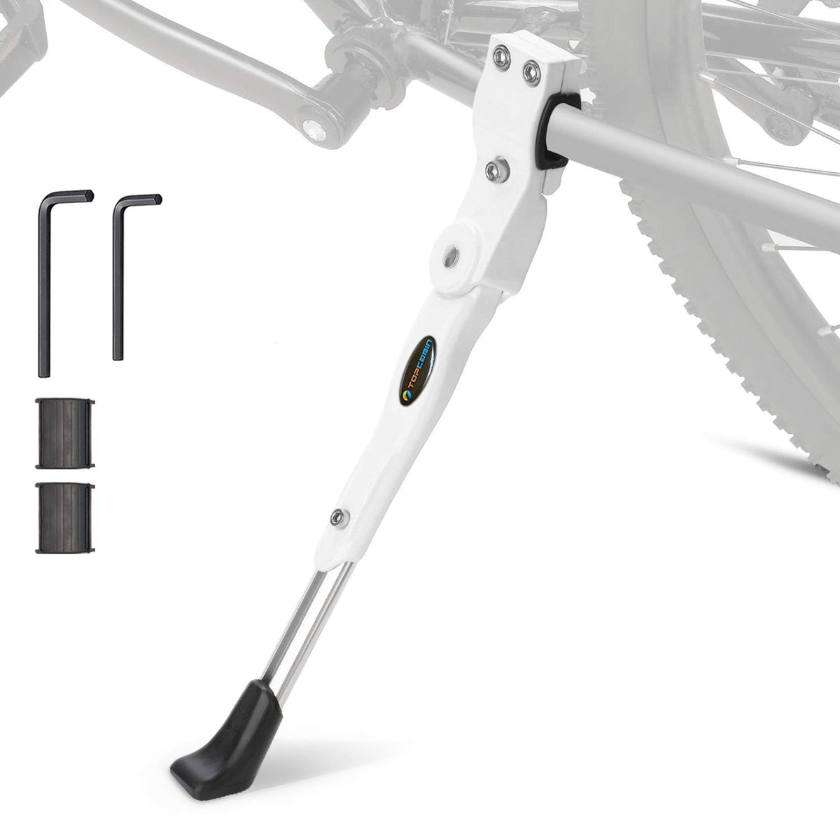 TOPCABIN Adjustable Aluminum Bike Kickstand for 22–28" Bikes