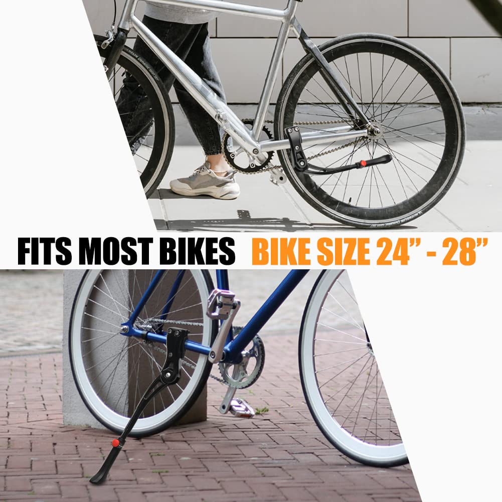 TOPCABIN Adjustable Aluminum Bike Kickstand for 22–28" Bikes