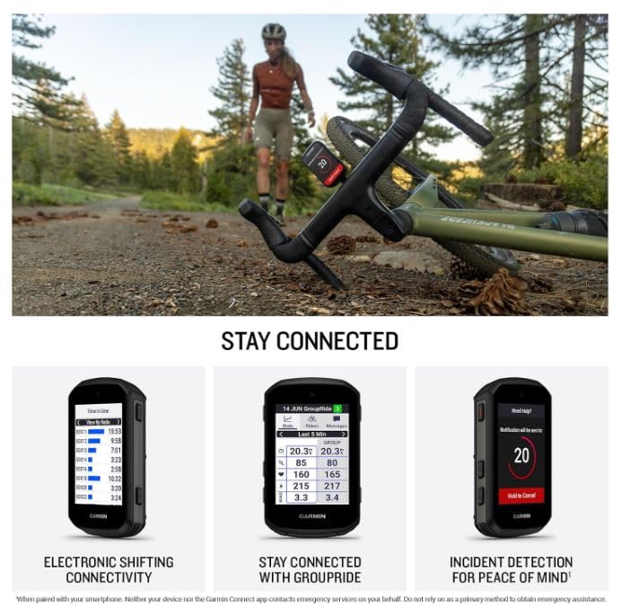 Garmin Edge 550 GPS Bike Computer with Case & Power Bank