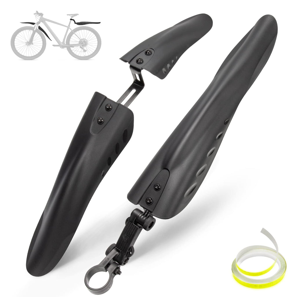 Adjustable Front & Rear Bike Fender Set with Reflective Tape