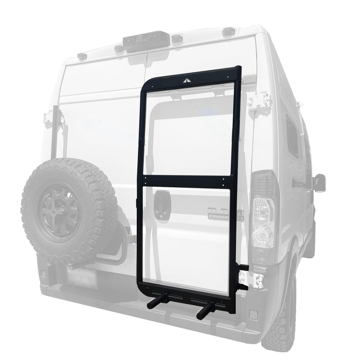 Aluminess Rear Door Bike Rack & Storage Box for RAM ProMaster