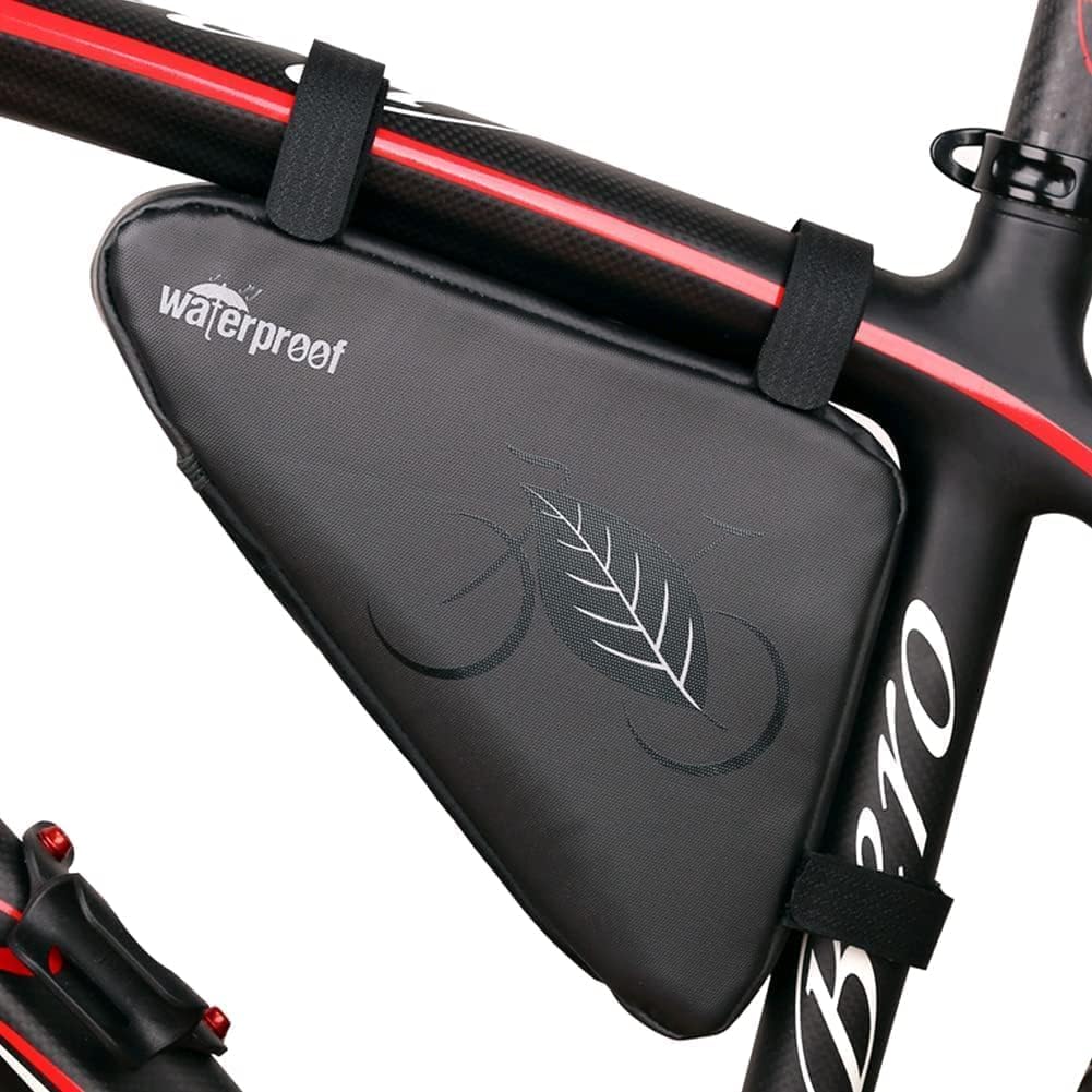 NDakter Bike Bag, Bicycle Frame Storage Bag, Water-Resistant Bike Triangle Pouch, Cycling Accessories Pack for Road Mountain Commute Bikes