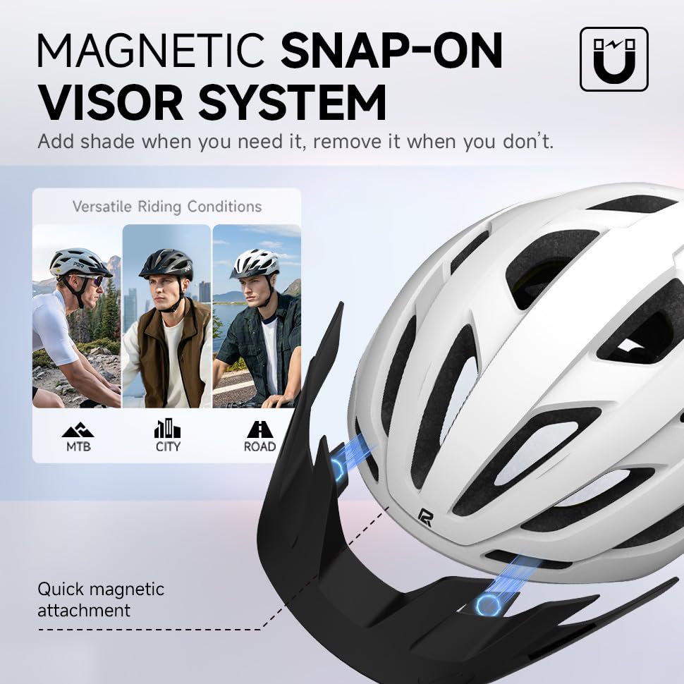 P2R A20 MIPS Bike Helmet for Teens and Adults with Rear LED Light