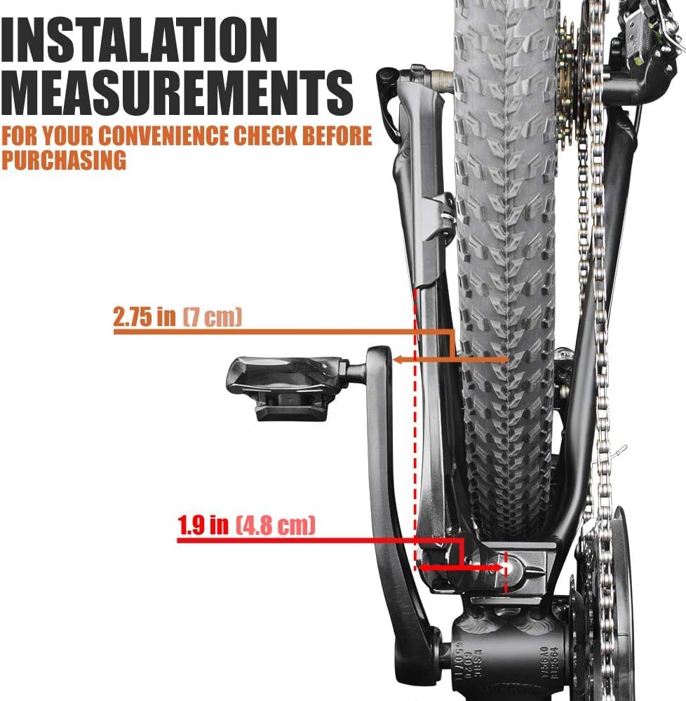 BV Adjustable Rear Bike Kickstand for 24–29 Inch Bicycles