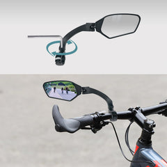 TXZSXS 360° Adjustable HD Convex Handlebar Bike Mirrors Pair