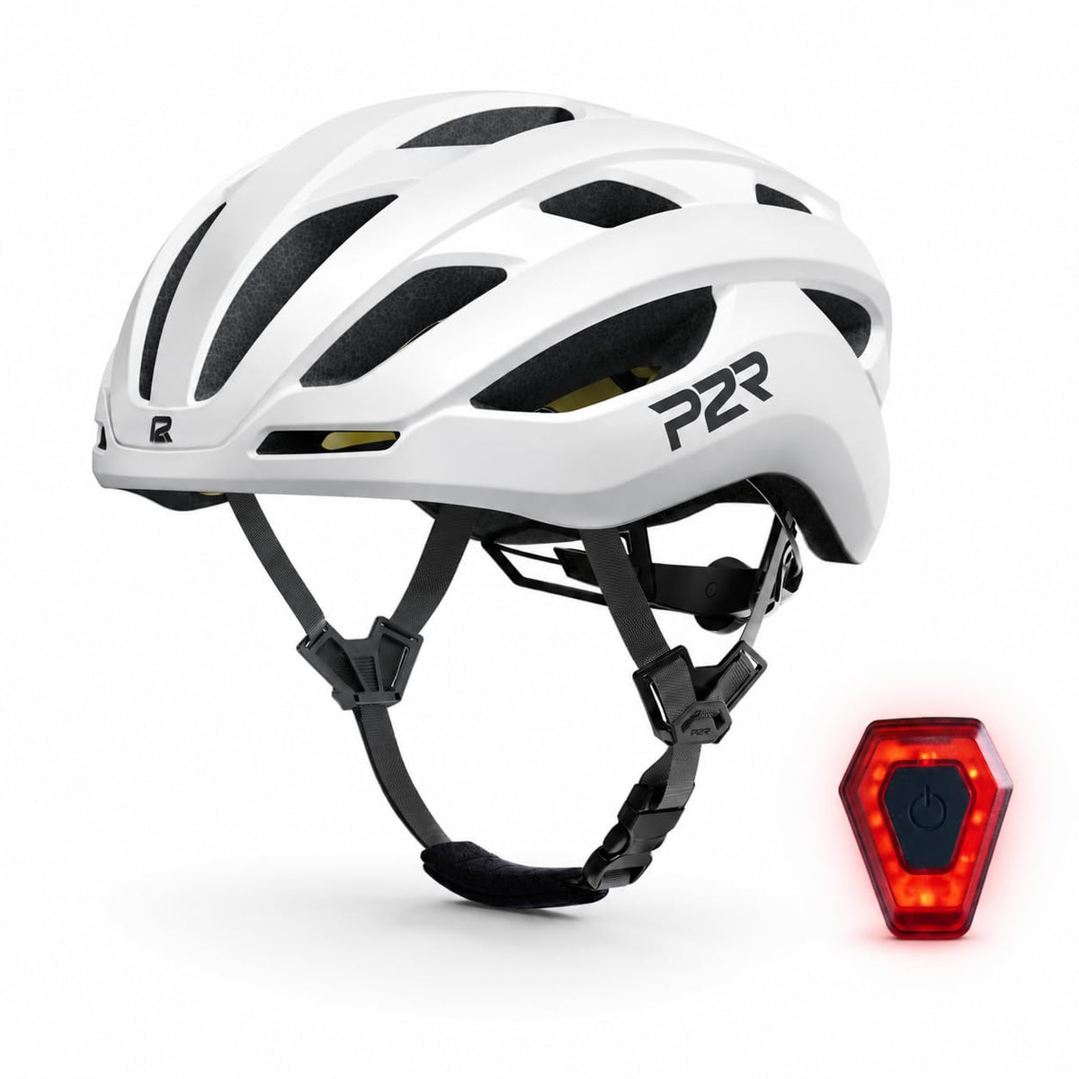 P2R A20 MIPS Bike Helmet for Teens and Adults with Rear LED Light