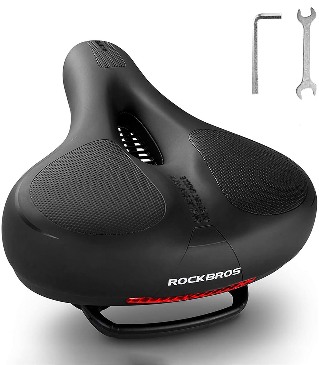 ROCKBROS Wide Soft Cushioned Bike Seat for Road & Peloton Bikes
