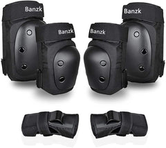 Banzk 6-in-1 Knee, Elbow & Wrist Protective Gear Set