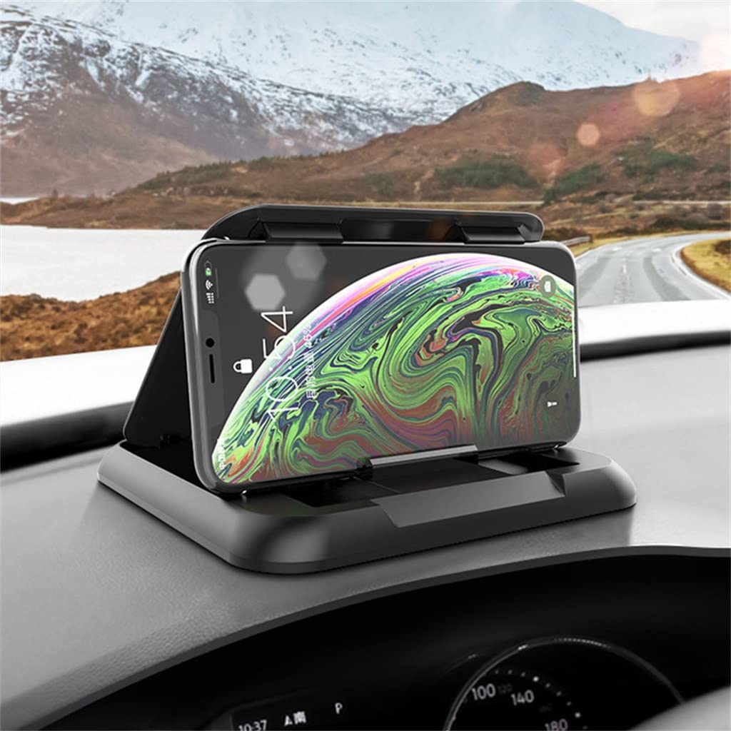 Carbon Fiber Universal Dashboard Phone Mount for 3–7 Inch Phones