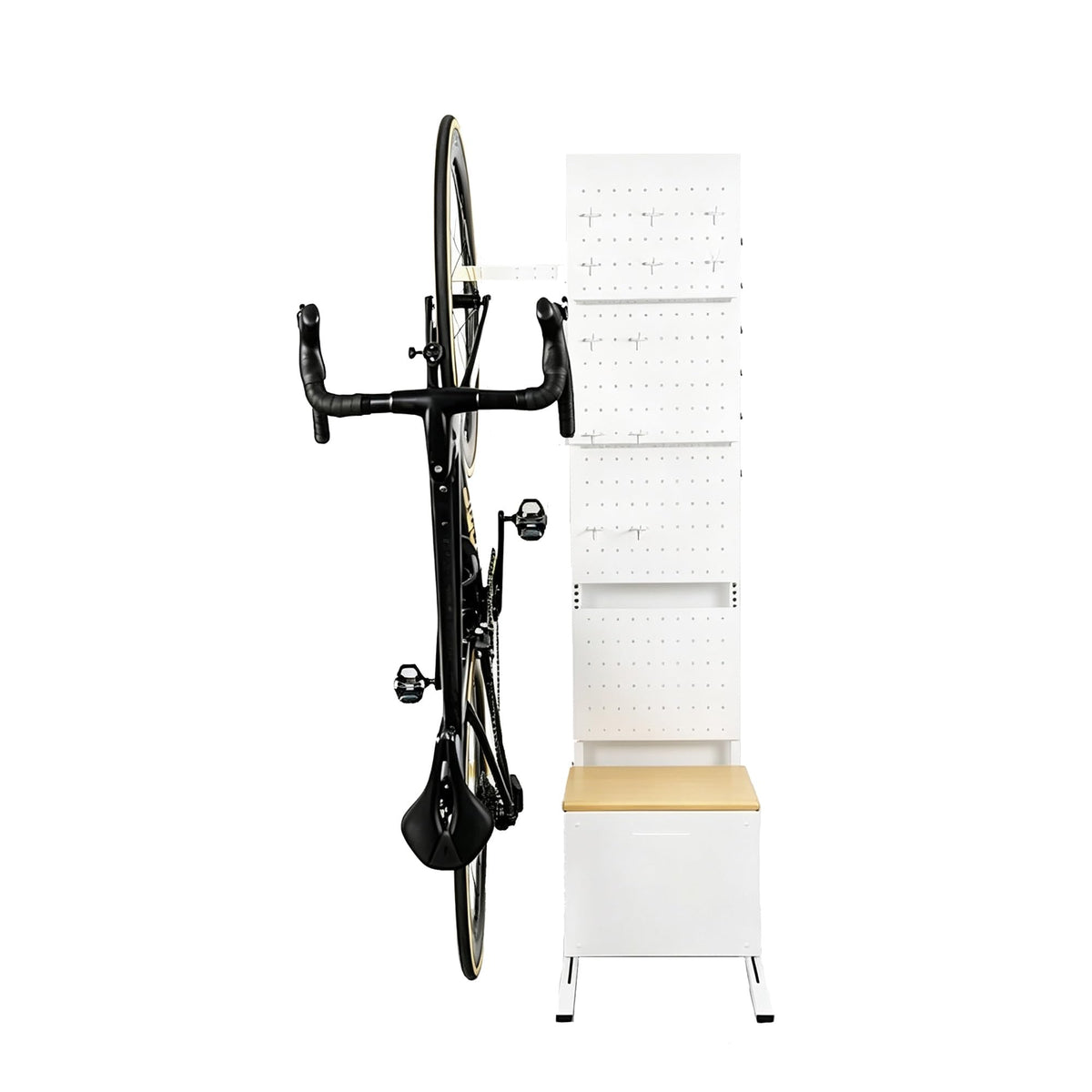 4-in-1 Space-Saving Indoor Upright Bicycle Storage Rack