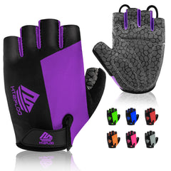 HTZPLOO Anti-Slip Padded Half-Finger Cycling Gloves
