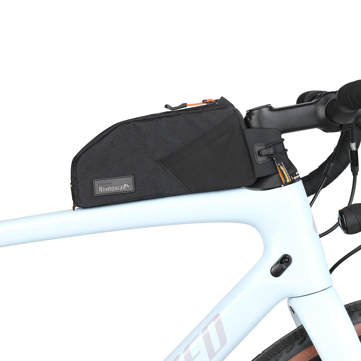 Rhinowalk Waterproof Bike Top Tube Bag with Mesh Pockets