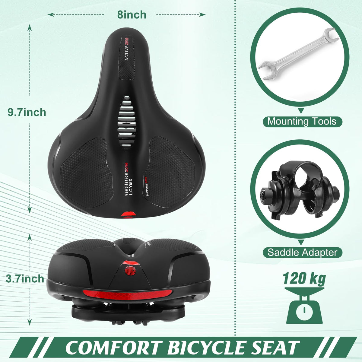 Comfortable Replacement Bicycle Seat Saddle for Men & Women