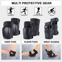 Banzk 6-in-1 Knee, Elbow & Wrist Protective Gear Set