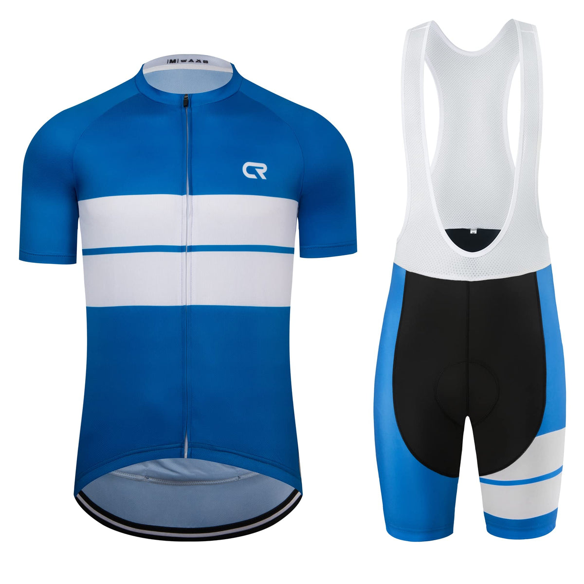 Coconut Ropamo CR Men's Cycling Jersey Set Road Bike Jersey Zipper Pocket Short Sleeves Cycling Kits Bib Shorts 3D Padded