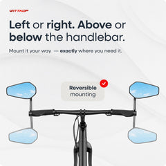WITTKOP 360° Rotating Foldable Handlebar Bike Mirror