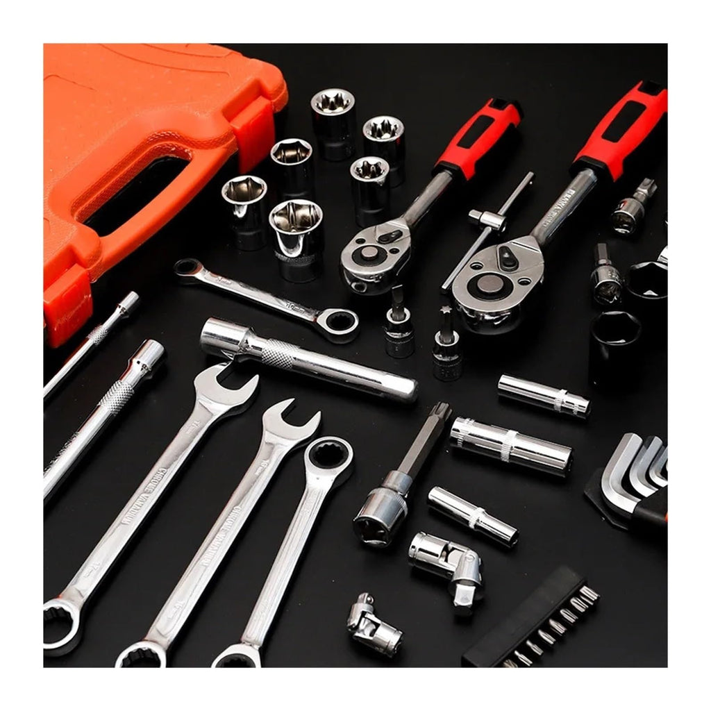 Soiveilarh 53-Piece Ratchet Socket & Bicycle Repair Tool Kit