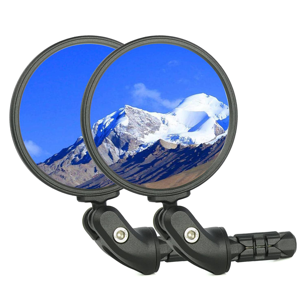 BriskMore HD Convex Glass Bar End Bicycle Rearview Mirror