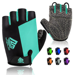 HTZPLOO Anti-Slip Padded Half-Finger Cycling Gloves