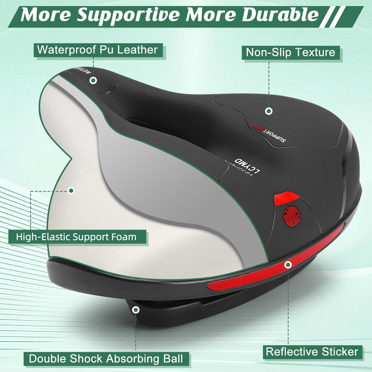 Comfortable Replacement Bicycle Seat Saddle for Men & Women