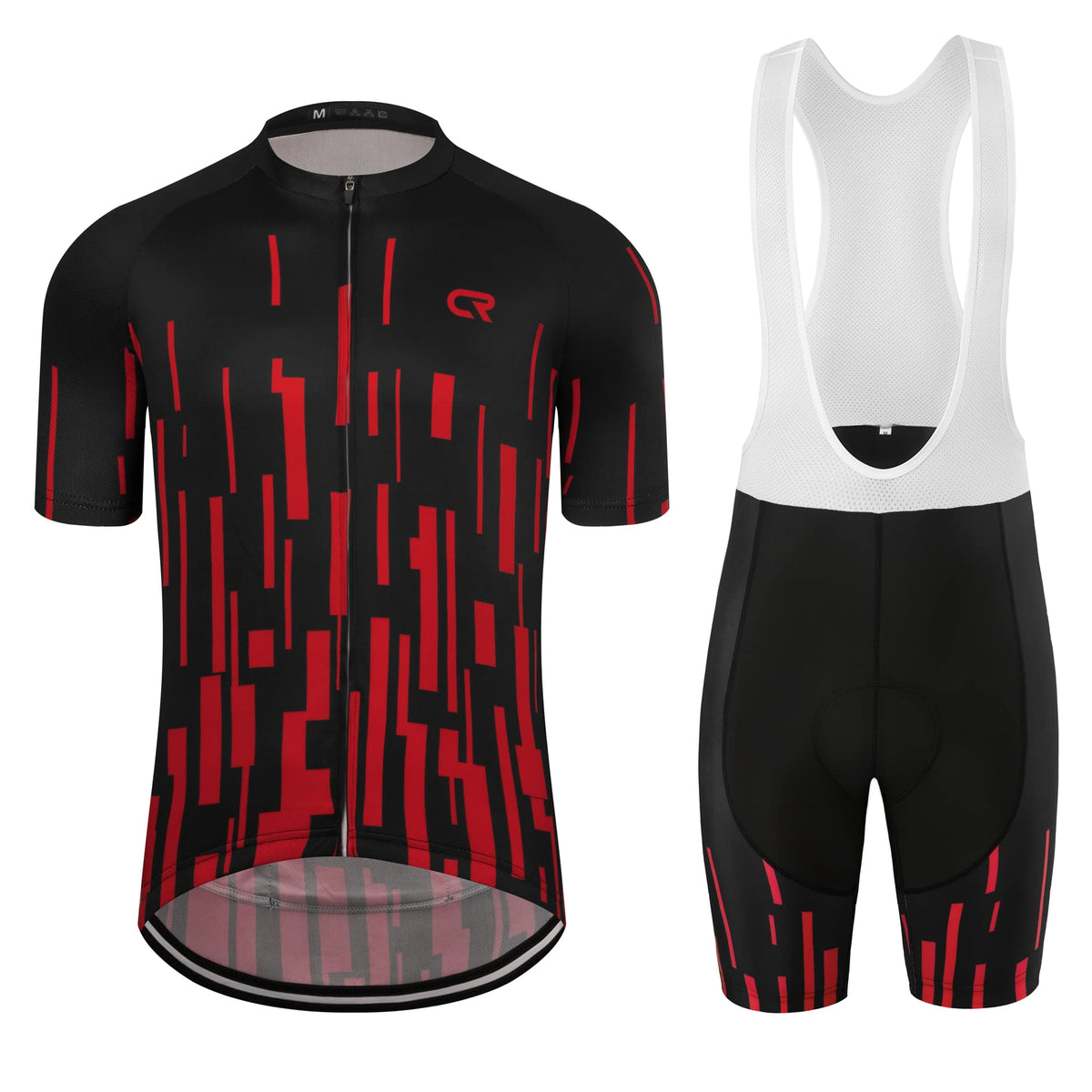 Coconut Ropamo CR Men's Cycling Jersey Set Road Bike Jersey Zipper Pocket Short Sleeves Cycling Kits Bib Shorts 3D Padded