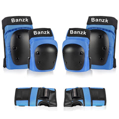 Banzk 6-in-1 Knee, Elbow & Wrist Protective Gear Set