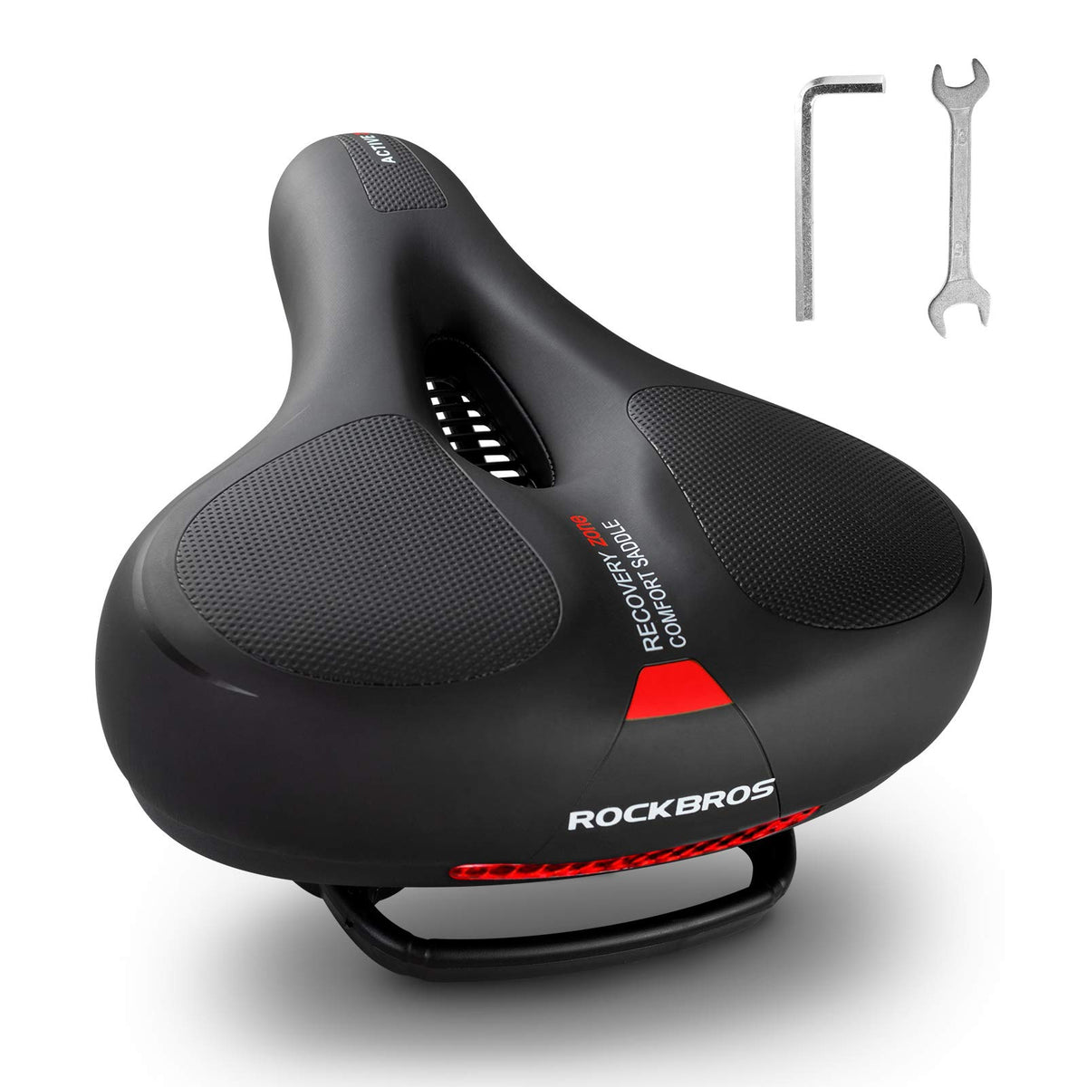 ROCKBROS Wide Soft Cushioned Bike Seat for Road & Peloton Bikes