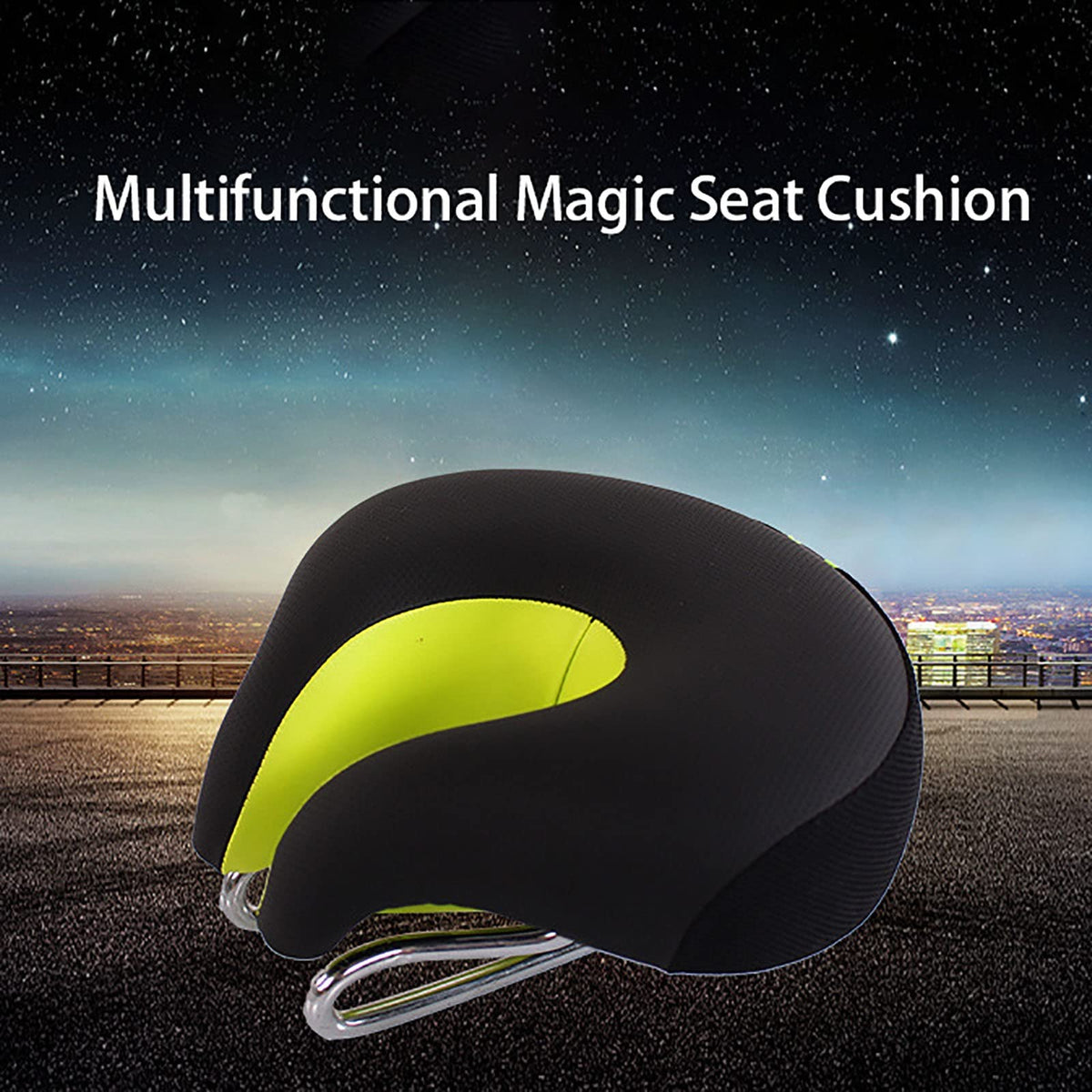 Ergonomic Noseless Bike Saddle with Breathable Cushion
