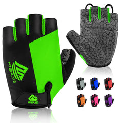 HTZPLOO Anti-Slip Padded Half-Finger Cycling Gloves